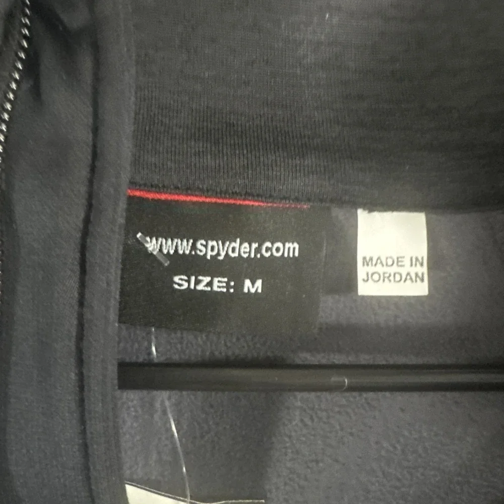 Spyder Men's Jacket Black Gray 1/4 Zip New NWT‎ Size M Medium